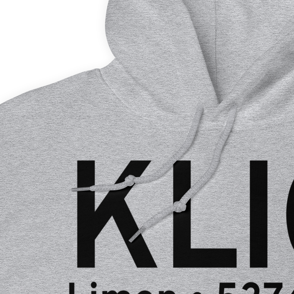 Limon Municipal Airport (KLIC) ICAO Hoodie Sweatshirt 
