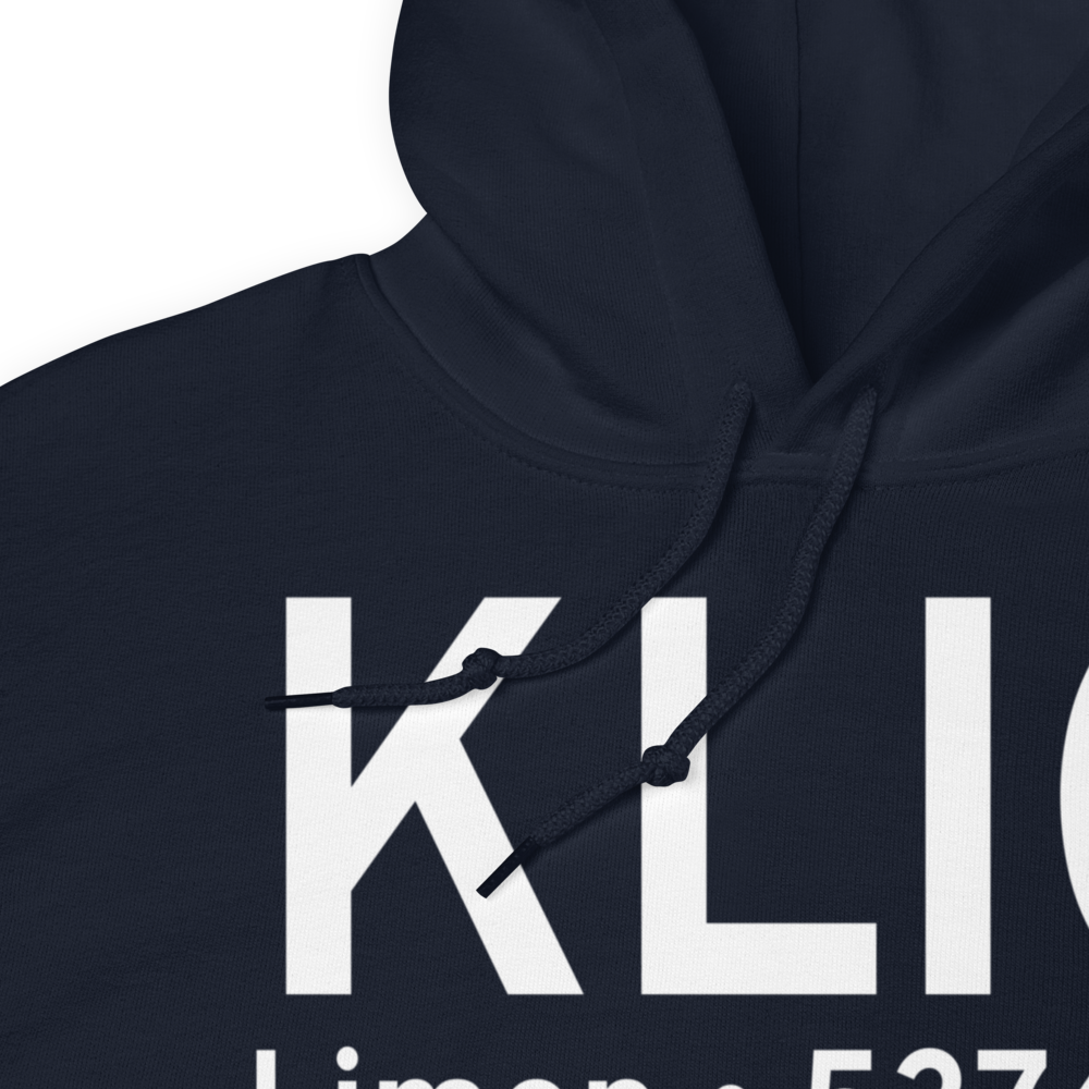 Limon Municipal Airport (KLIC) ICAO Hoodie Sweatshirt 