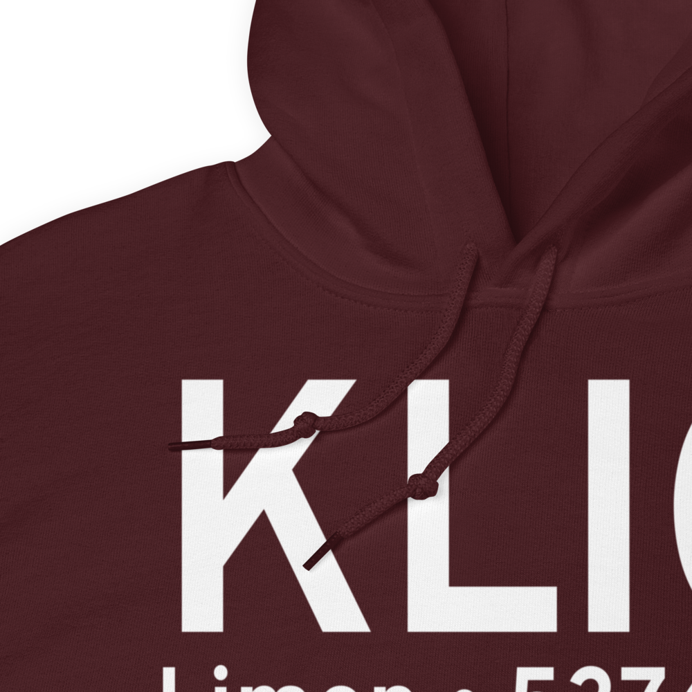 Limon Municipal Airport (KLIC) ICAO Hoodie Sweatshirt 