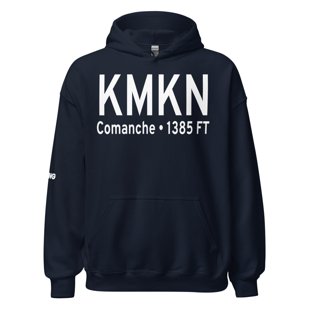 Comanche County City Airport (KMKN) ICAO Hoodie Sweatshirt 