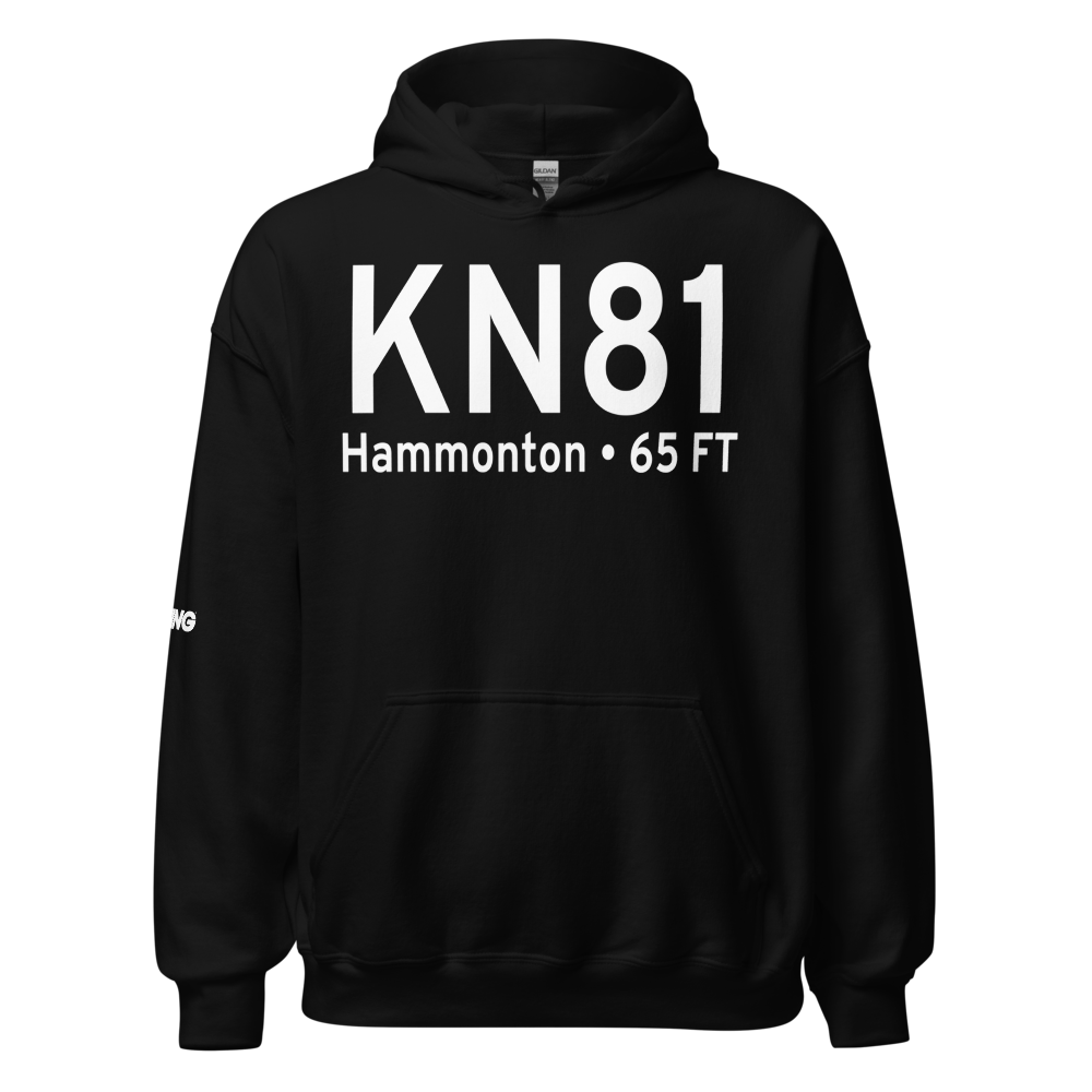 Hammonton Municipal Airport (KN81) ICAO Hoodie Sweatshirt 