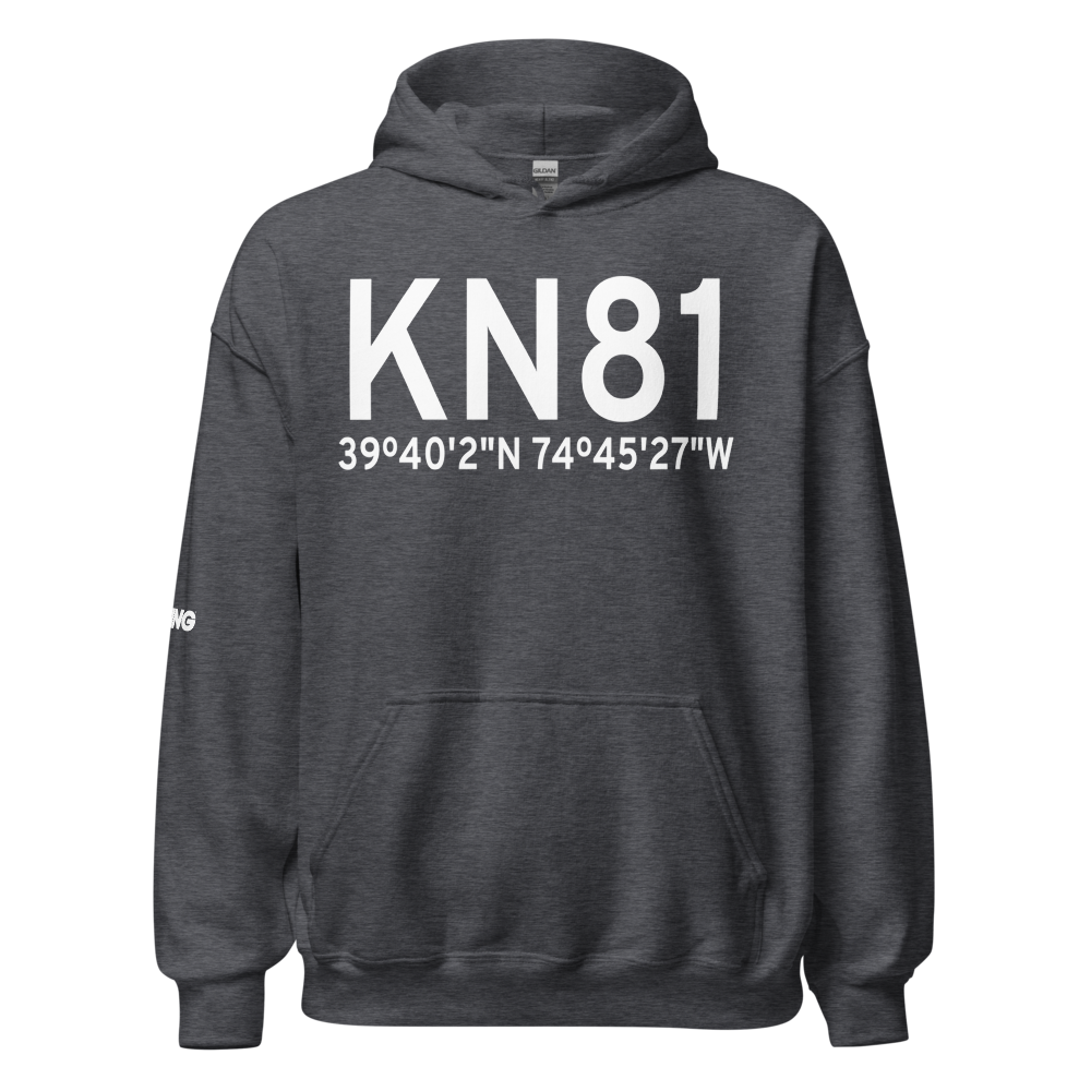 Hammonton Municipal Airport (KN81) ICAO Hoodie Sweatshirt 