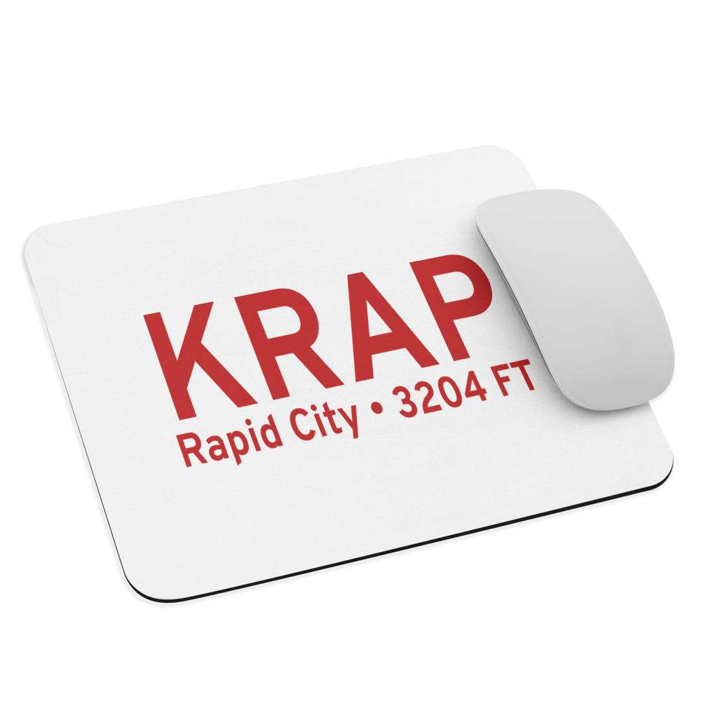 Rapid City Regional Airport (KRAP) ICAO  Mouse Pad 