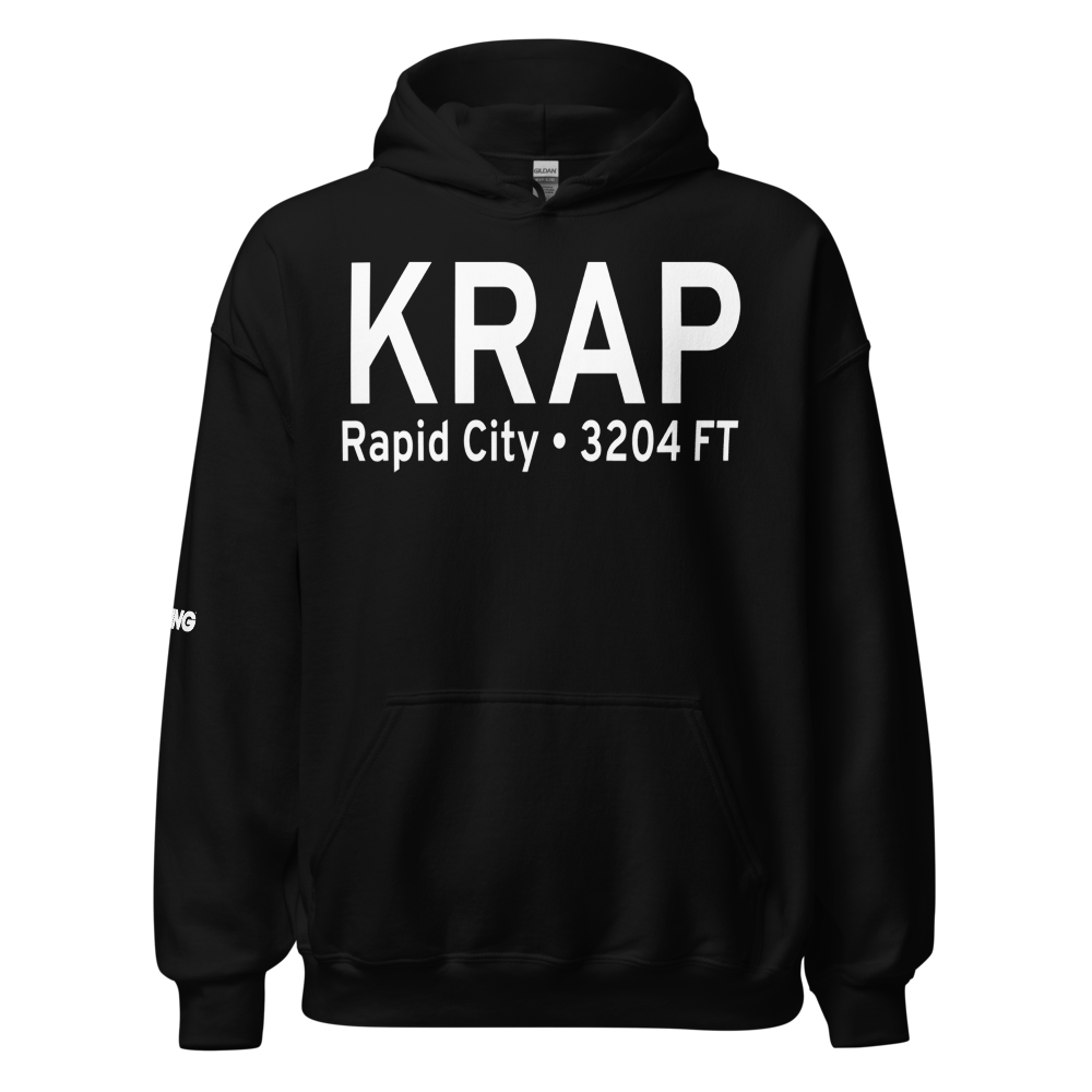 Rapid City Regional Airport (KRAP) ICAO Hoodie Sweatshirt 