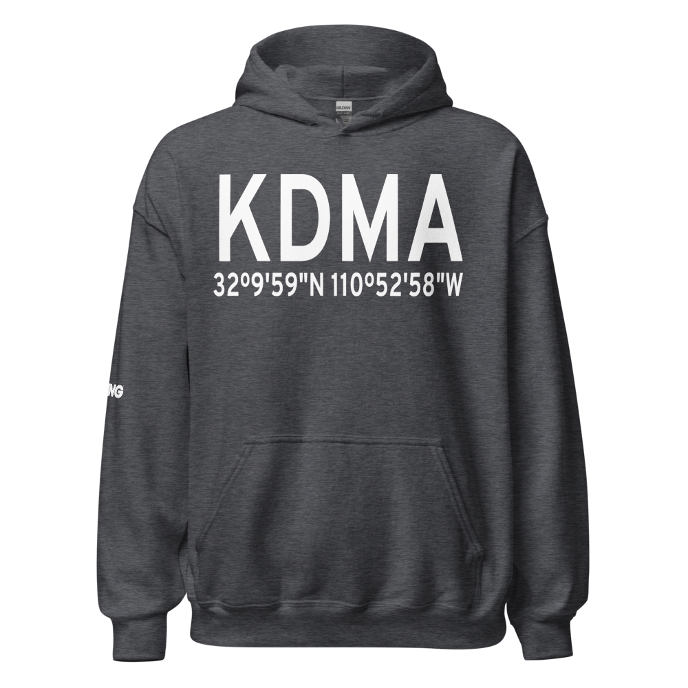 Davis Monthan Air Force Base (KDMA) ICAO Hoodie Sweatshirt 