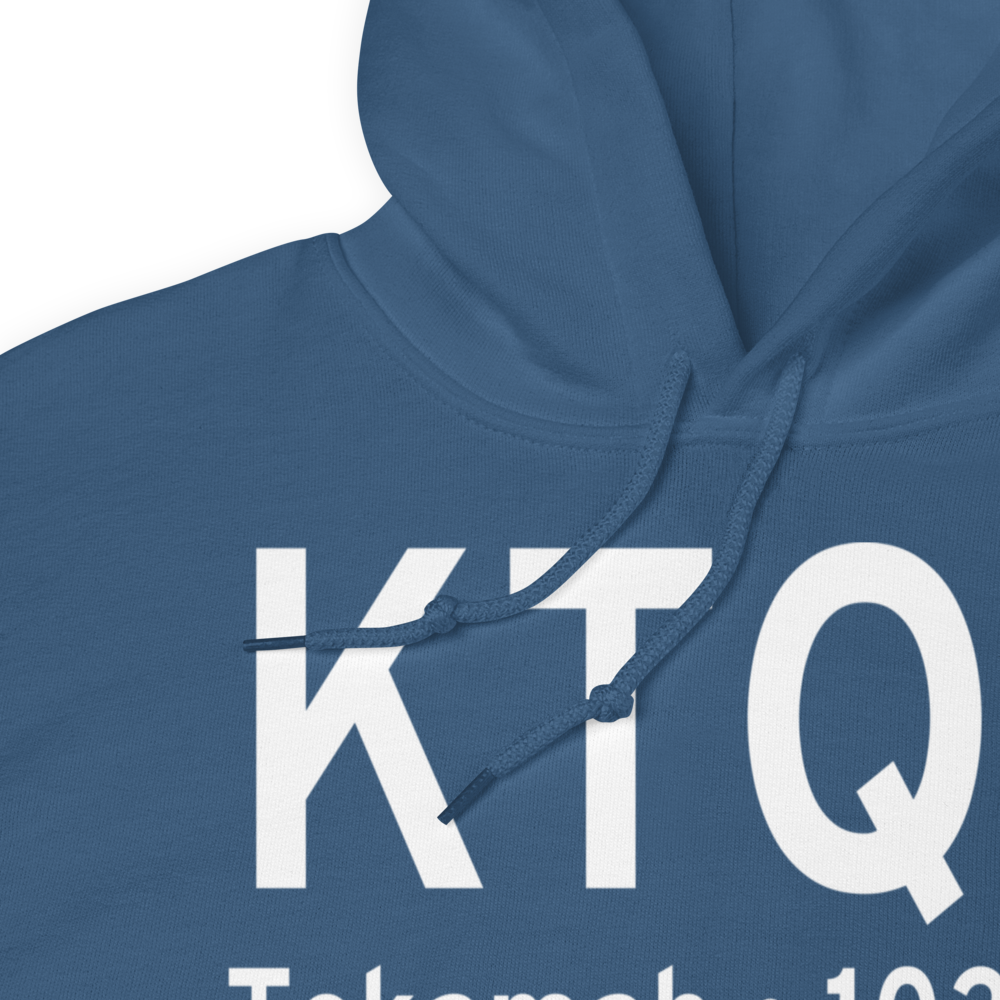Tekamah Municipal Airport (KTQE) ICAO Hoodie Sweatshirt 