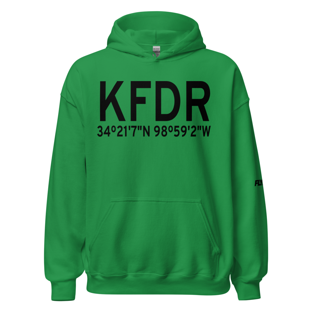 Frederick Regional Airport (KFDR) ICAO Hoodie Sweatshirt 