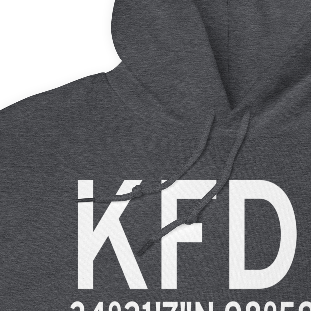 Frederick Regional Airport (KFDR) ICAO Hoodie Sweatshirt 