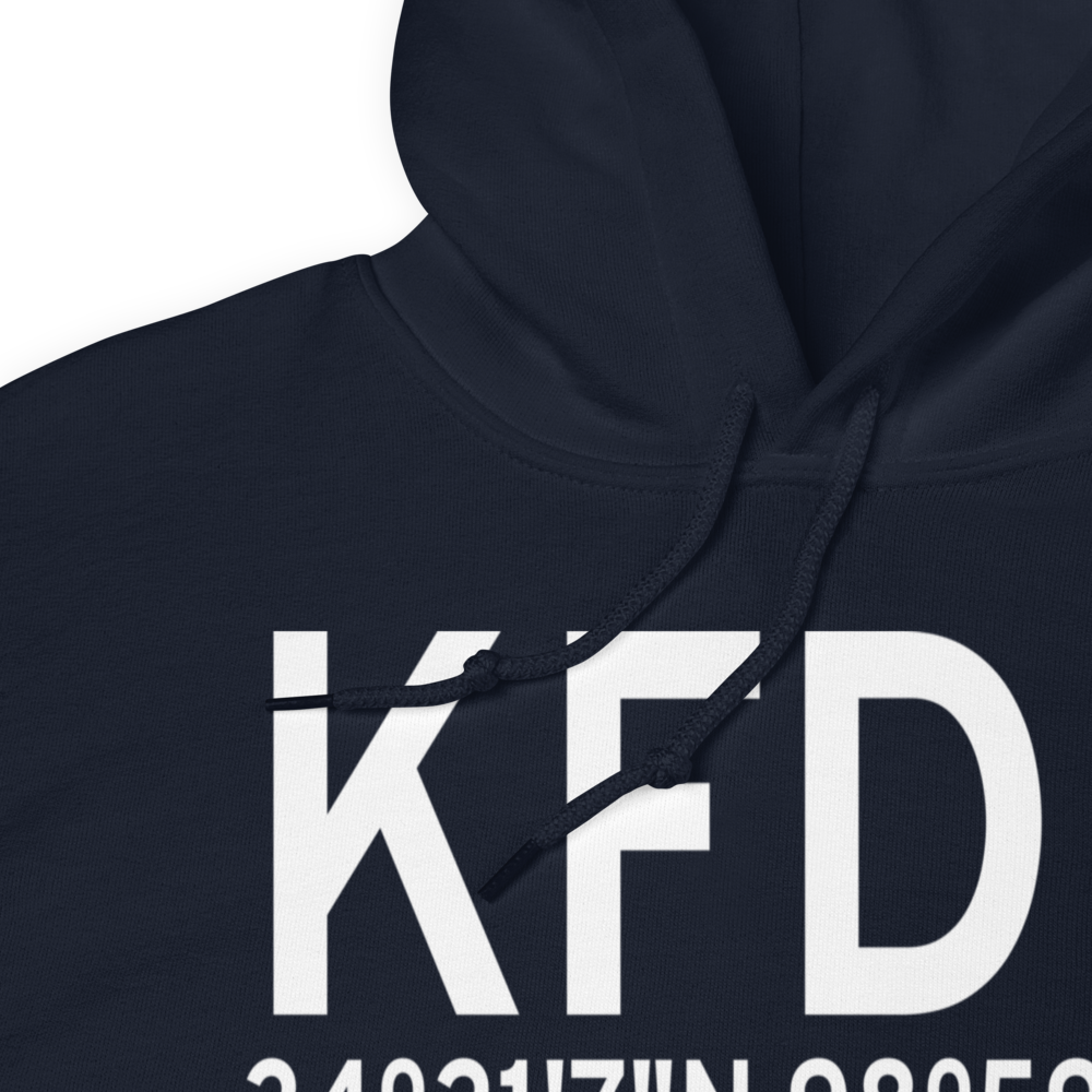 Frederick Regional Airport (KFDR) ICAO Hoodie Sweatshirt 
