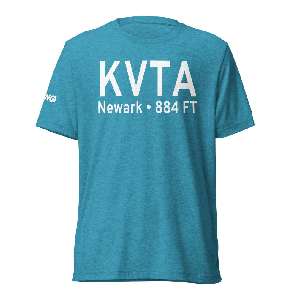 Newark Heath Airport (KVTA) ICAO Tri-blend T-Shirt 