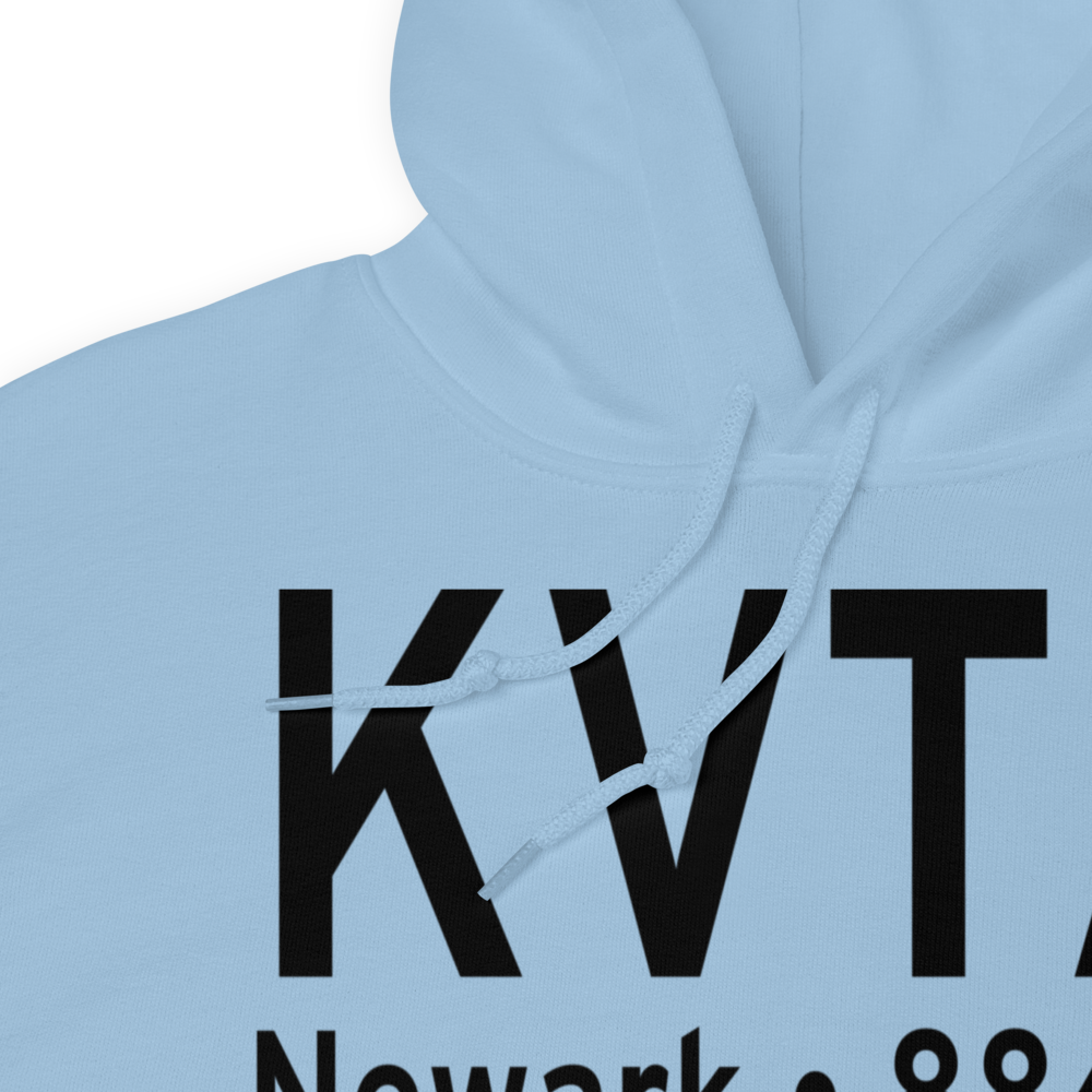 Newark Heath Airport (KVTA) ICAO Hoodie Sweatshirt 