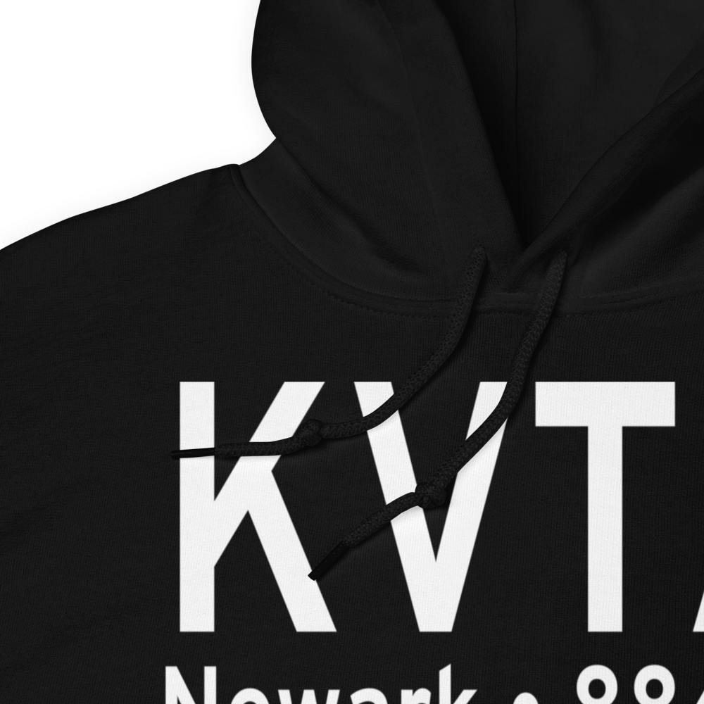 Newark Heath Airport (KVTA) ICAO Hoodie Sweatshirt 