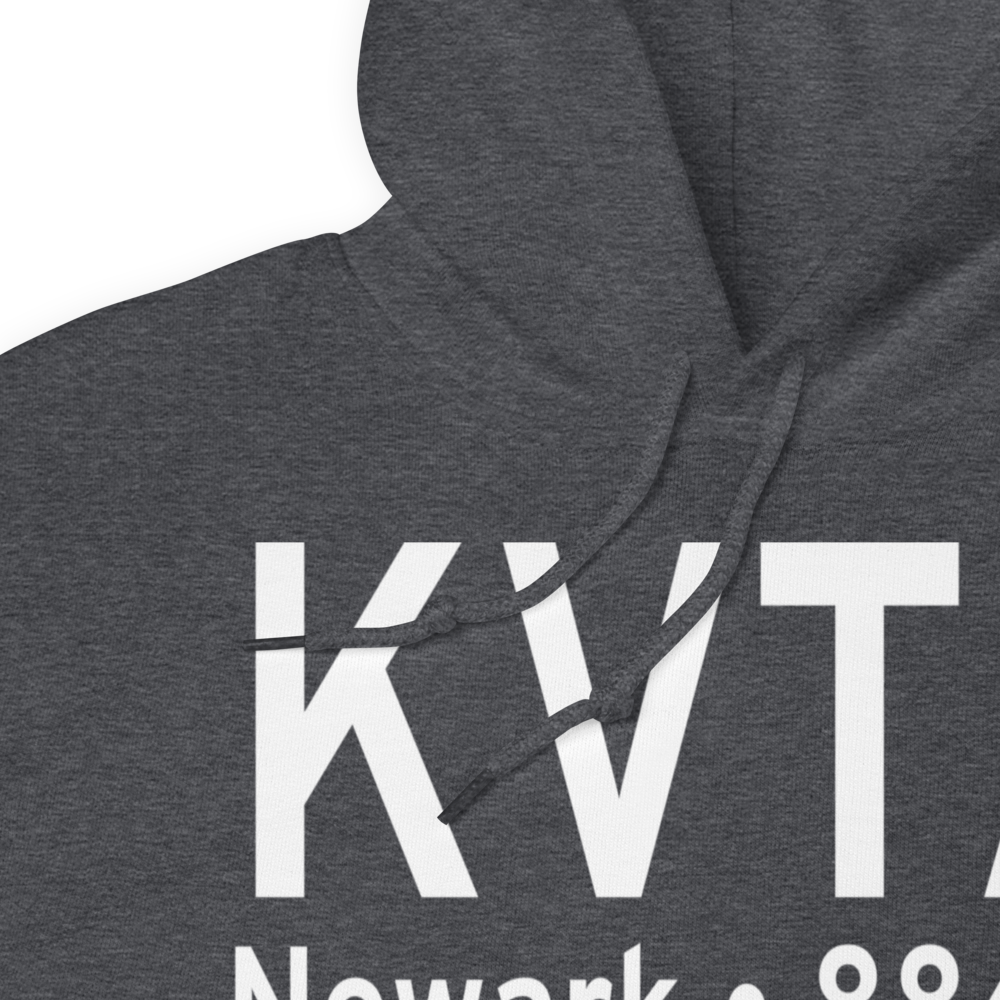Newark Heath Airport (KVTA) ICAO Hoodie Sweatshirt 