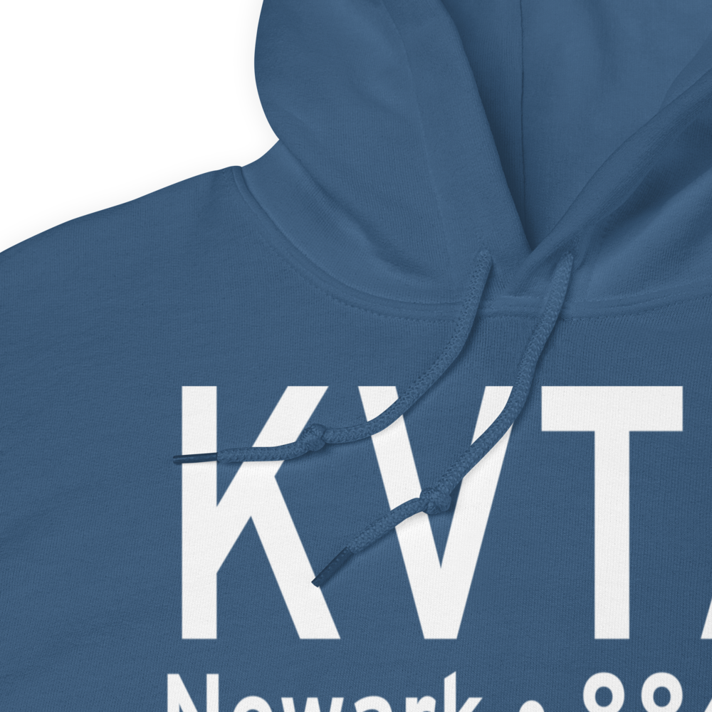 Newark Heath Airport (KVTA) ICAO Hoodie Sweatshirt 
