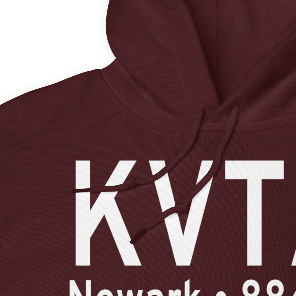 Newark Heath Airport (KVTA) ICAO Hoodie Sweatshirt 
