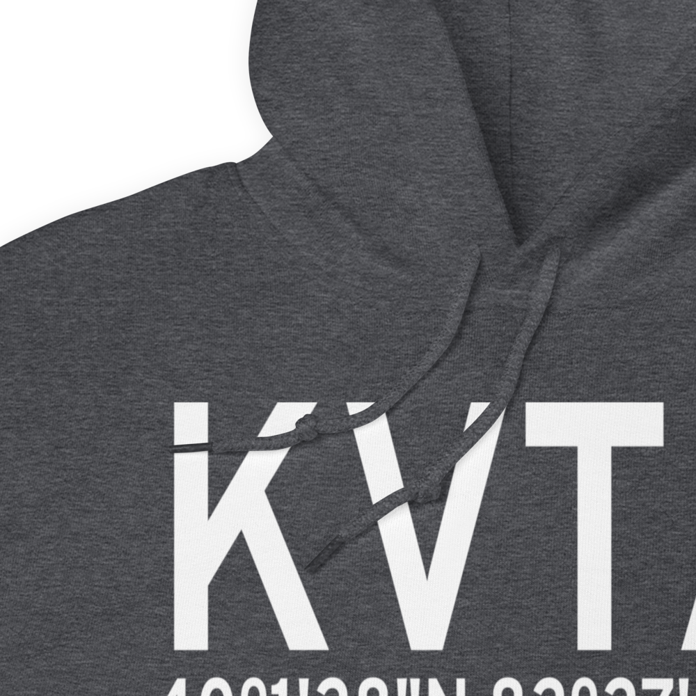 Newark Heath Airport (KVTA) ICAO Hoodie Sweatshirt 