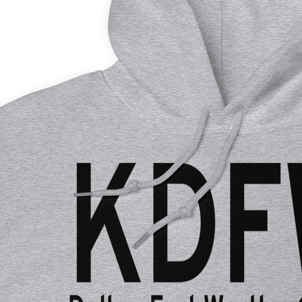 Dallas Fort Worth International Airport (KDFW) ICAO Hoodie Sweatshirt 