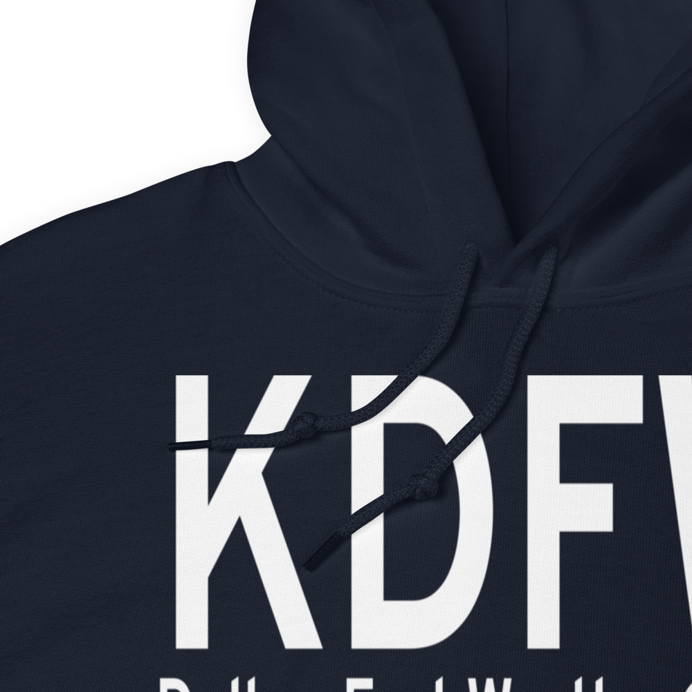 Dallas Fort Worth International Airport (KDFW) ICAO Hoodie Sweatshirt 