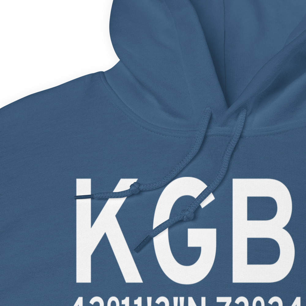 Walter J. Koladza Airport (KGBR) ICAO Hoodie Sweatshirt 