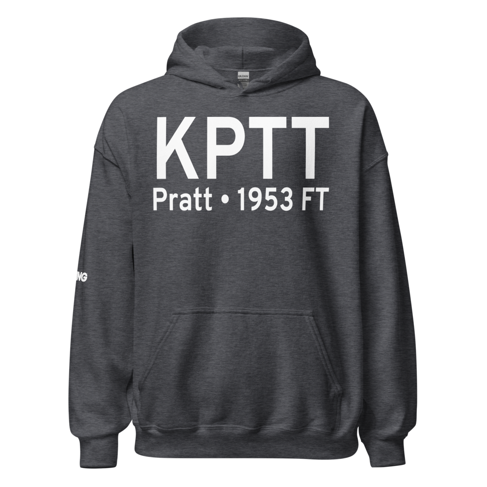 Pratt Regional Airport (KPTT) ICAO Hoodie Sweatshirt 
