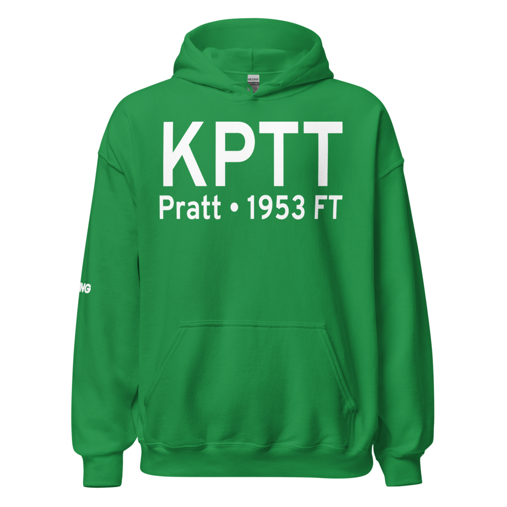 Pratt Regional Airport (KPTT) ICAO Hoodie Sweatshirt 