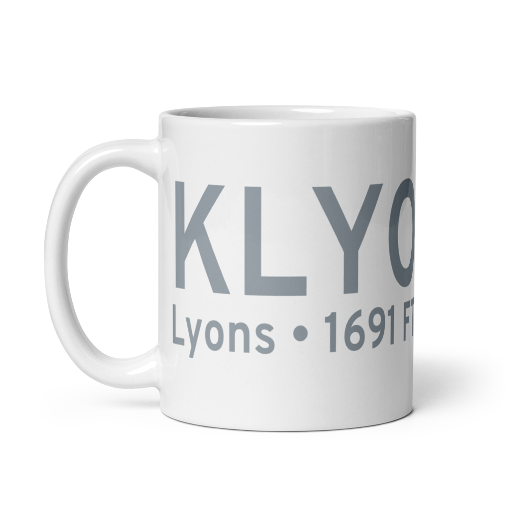Lyons-Rice County Municipal Airport (KLYO) ICAO Mug 
