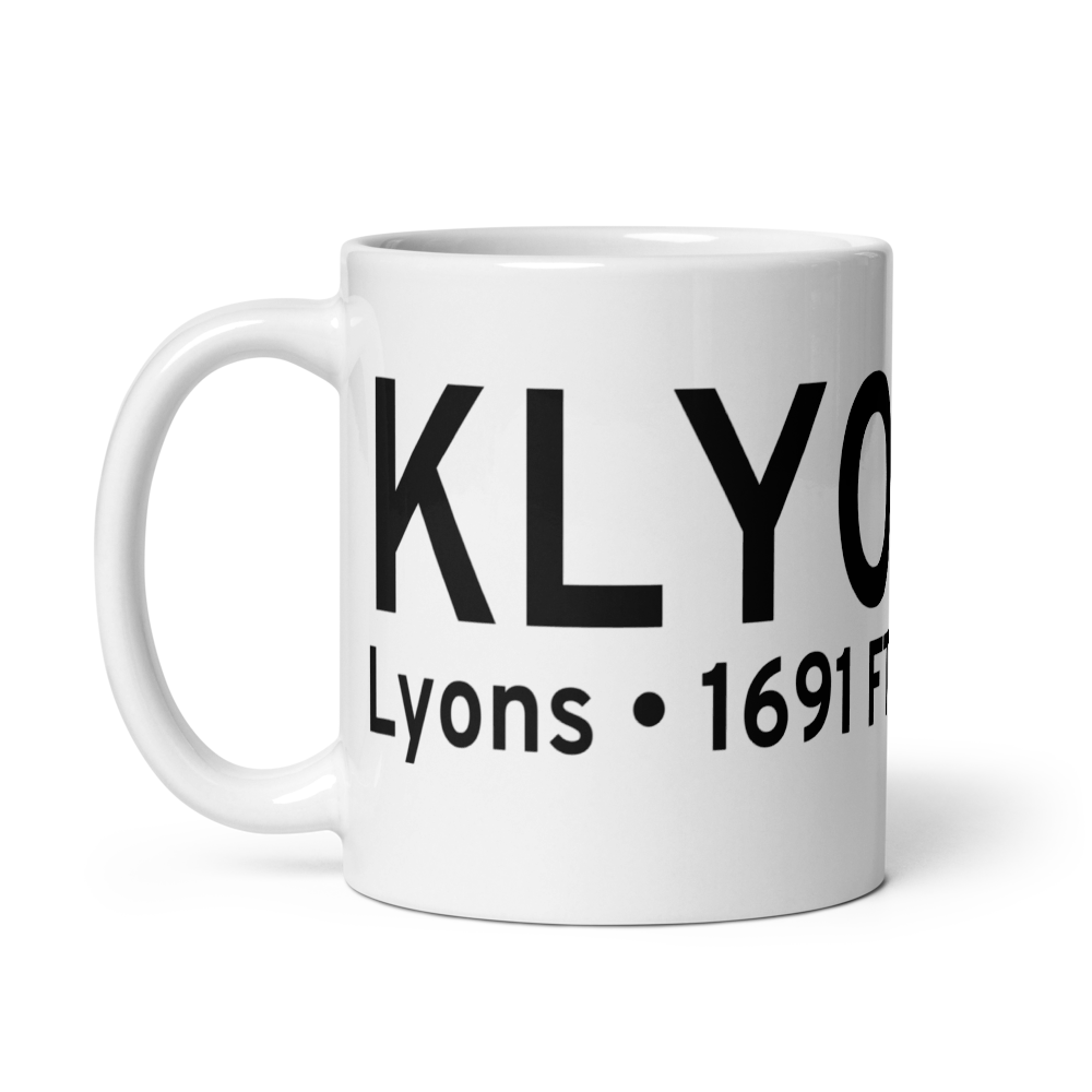 Lyons-Rice County Municipal Airport (KLYO) ICAO Mug 