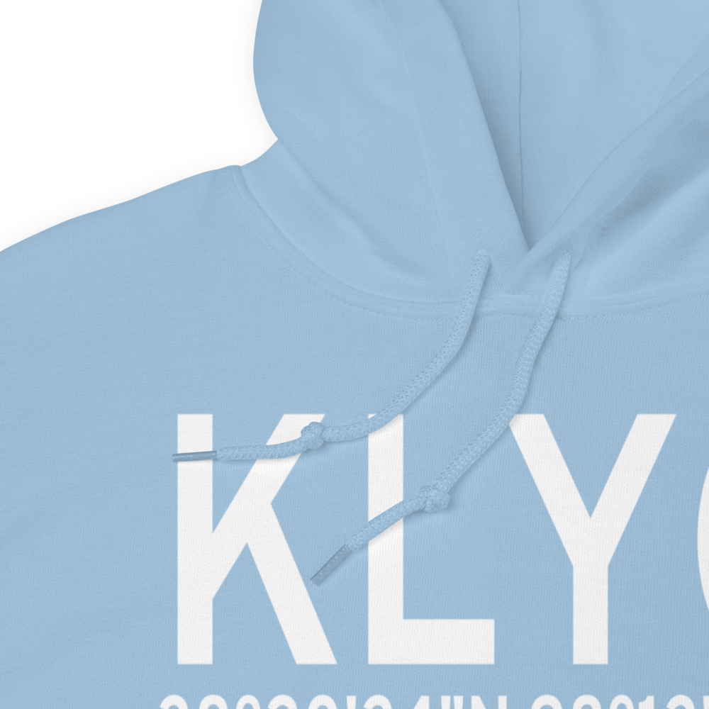 Lyons-Rice County Municipal Airport (KLYO) ICAO Hoodie Sweatshirt 