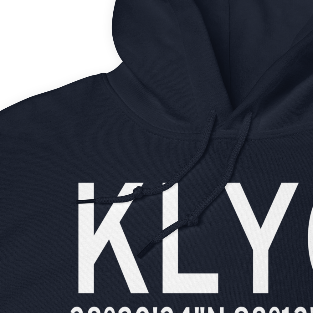 Lyons-Rice County Municipal Airport (KLYO) ICAO Hoodie Sweatshirt 