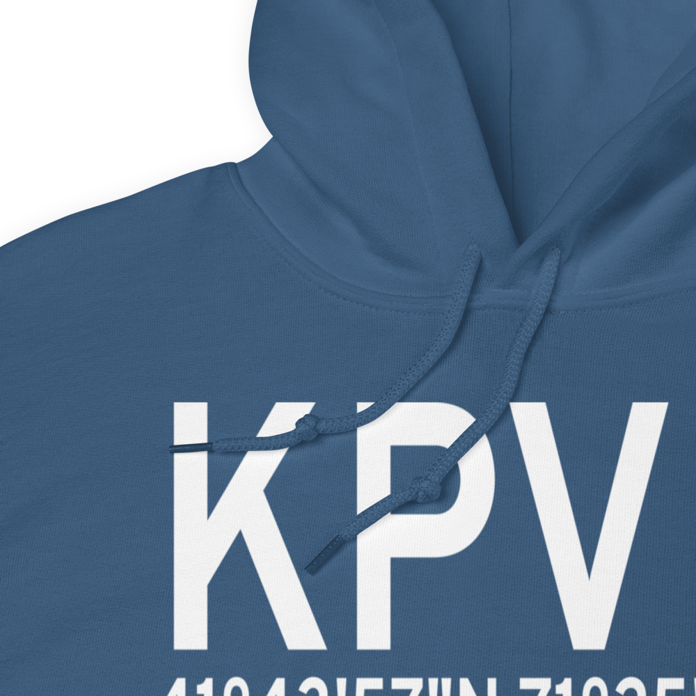 Theodore Francis Green State Airport (KPVD) ICAO Hoodie Sweatshirt 