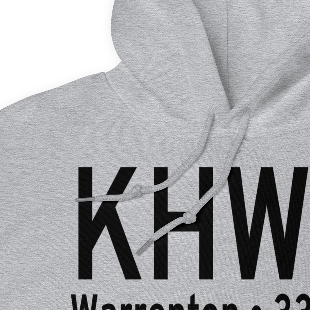 Warrenton Fauquier Airport (KHWY) ICAO Hoodie Sweatshirt 