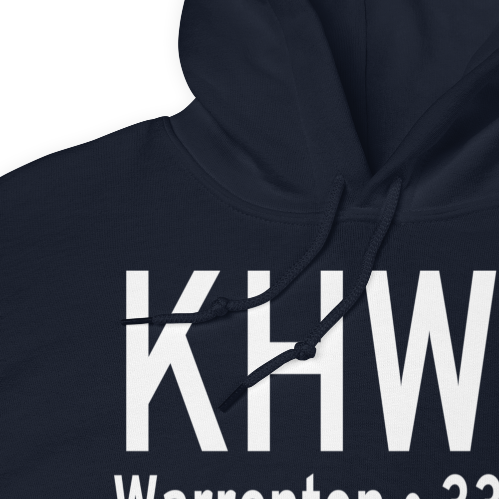Warrenton Fauquier Airport (KHWY) ICAO Hoodie Sweatshirt 