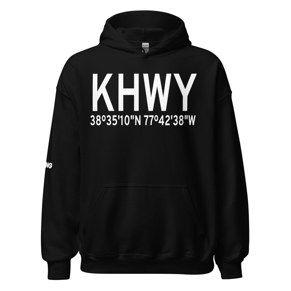 Warrenton Fauquier Airport (KHWY) ICAO Hoodie Sweatshirt 