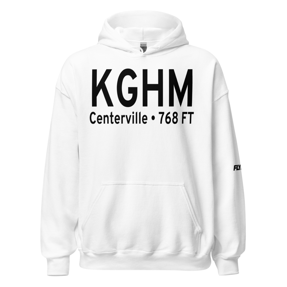 Centerville Municipal Airport (KGHM) ICAO Hoodie Sweatshirt 