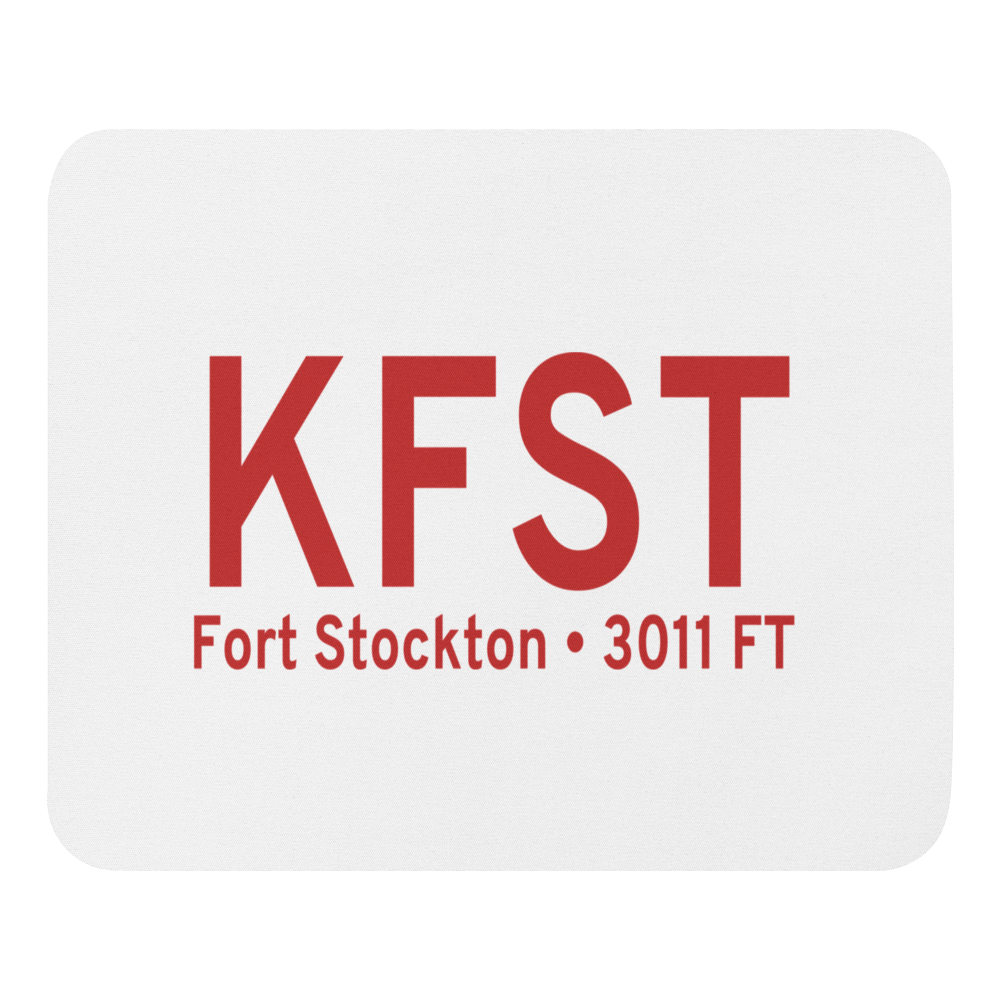 Fort Stockton Pecos County Airport (KFST) ICAO  Mouse Pad 