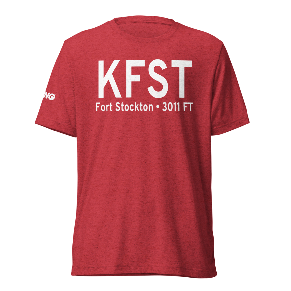 Fort Stockton Pecos County Airport (KFST) ICAO Tri-blend T-Shirt 