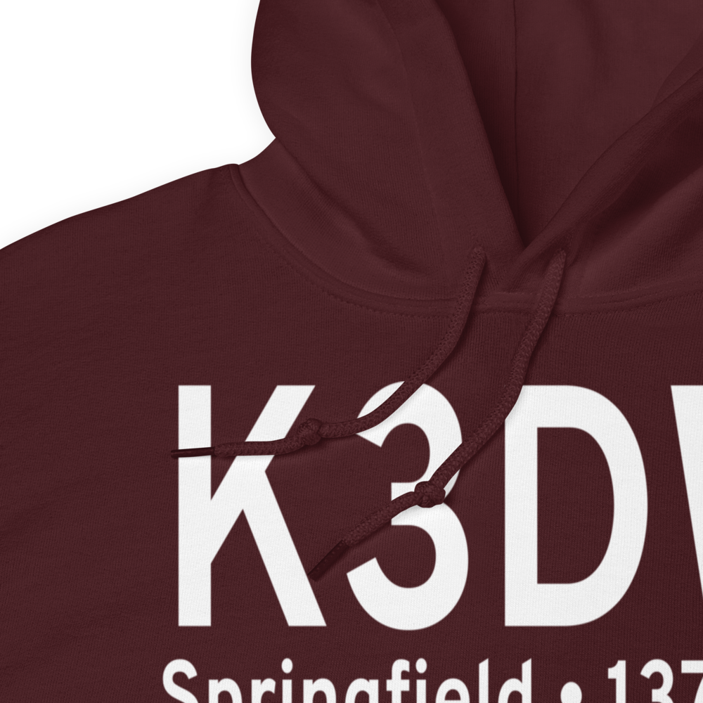 Downtown Airport (K3DW) ICAO Hoodie Sweatshirt 