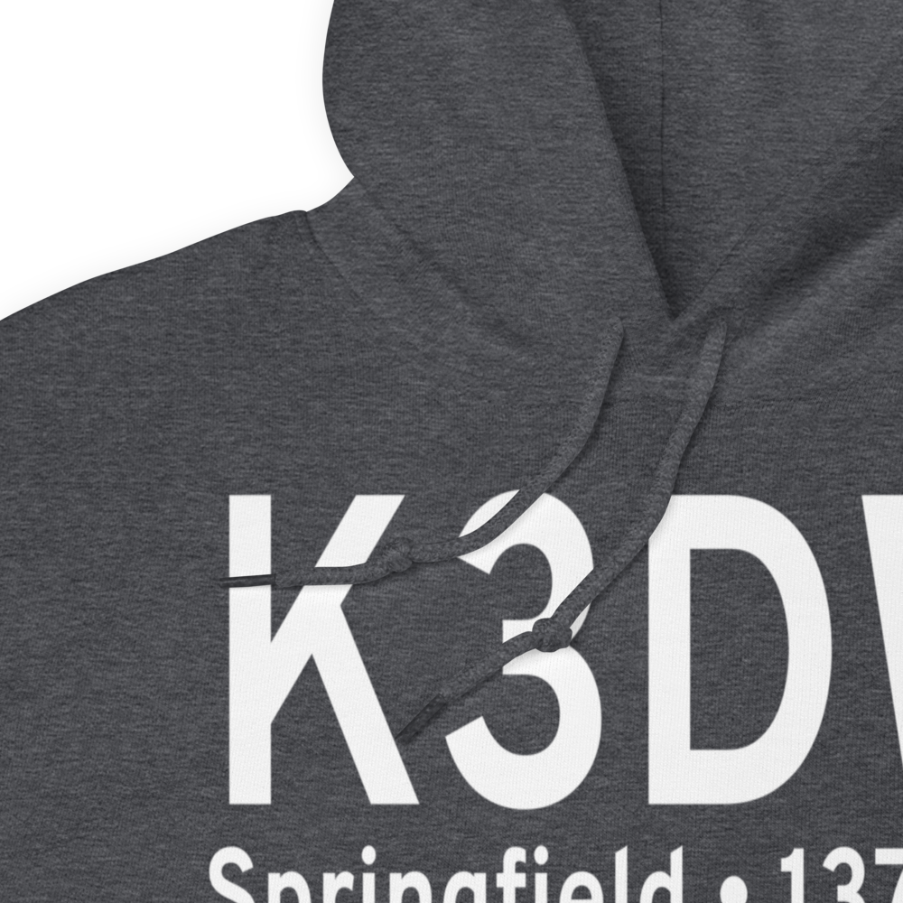 Downtown Airport (K3DW) ICAO Hoodie Sweatshirt 