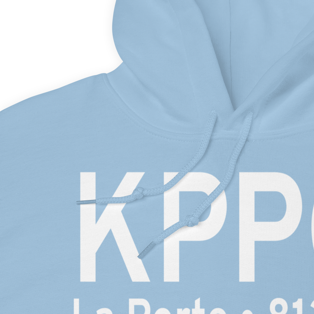 La Porte Municipal Airport (KPPO) ICAO Hoodie Sweatshirt 