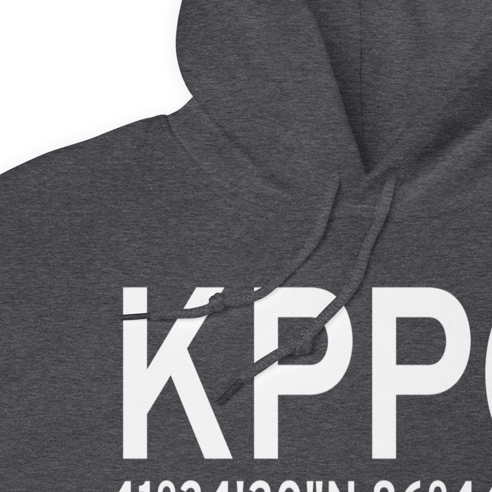 La Porte Municipal Airport (KPPO) ICAO Hoodie Sweatshirt 