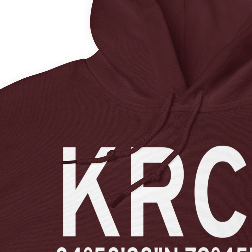 Richmond County Airport (KRCZ) ICAO Hoodie Sweatshirt 