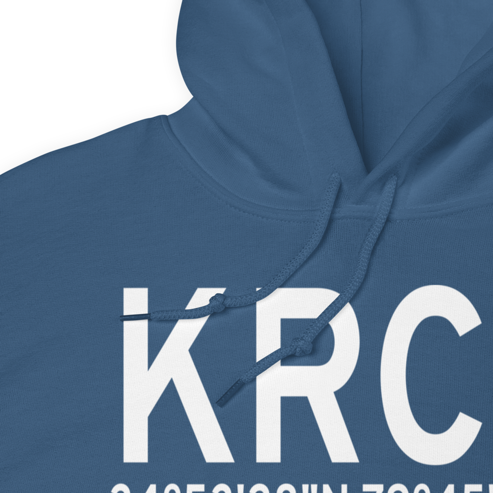 Richmond County Airport (KRCZ) ICAO Hoodie Sweatshirt 