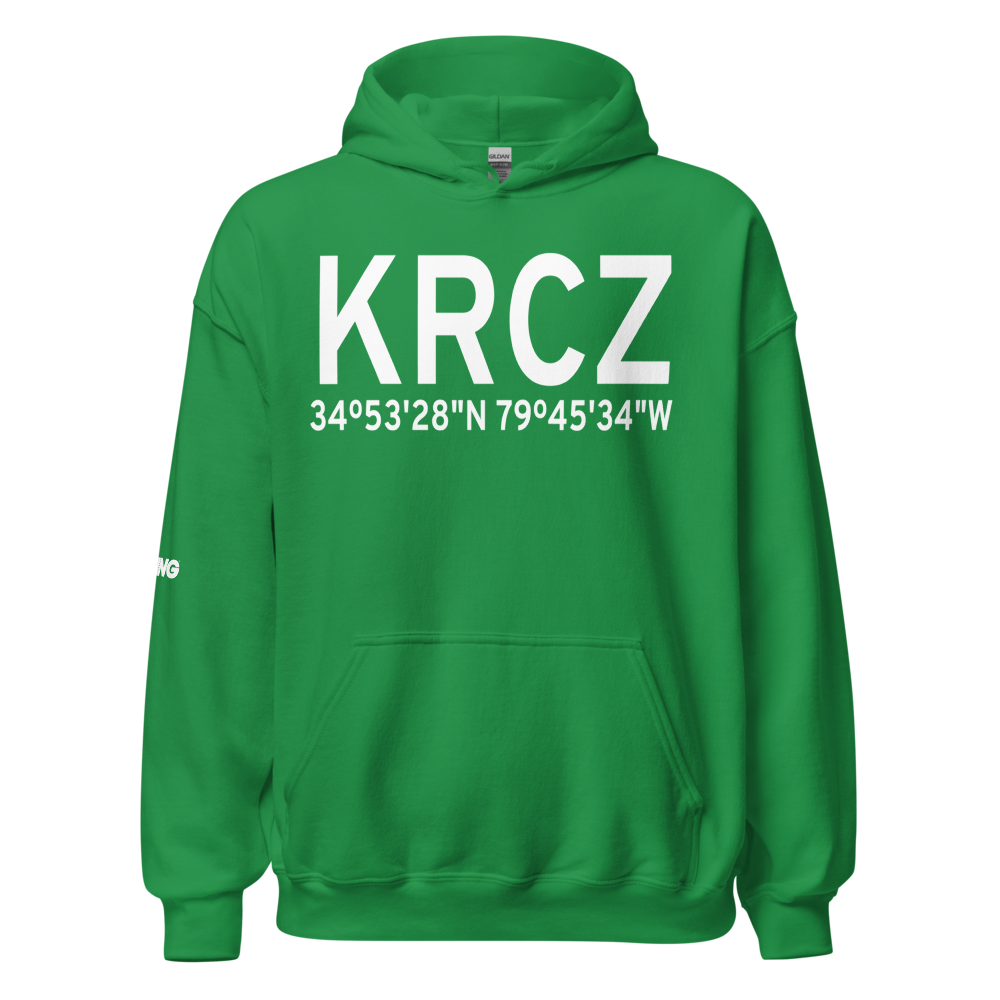Richmond County Airport (KRCZ) ICAO Hoodie Sweatshirt 