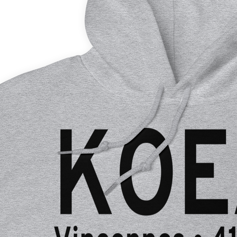 O'Neal Airport (KOEA) ICAO Hoodie Sweatshirt 
