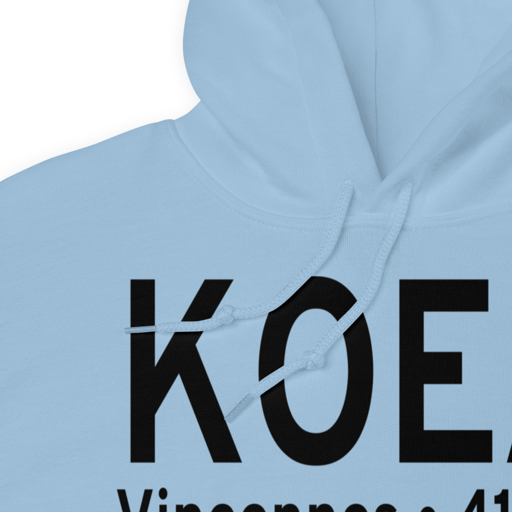 O'Neal Airport (KOEA) ICAO Hoodie Sweatshirt 