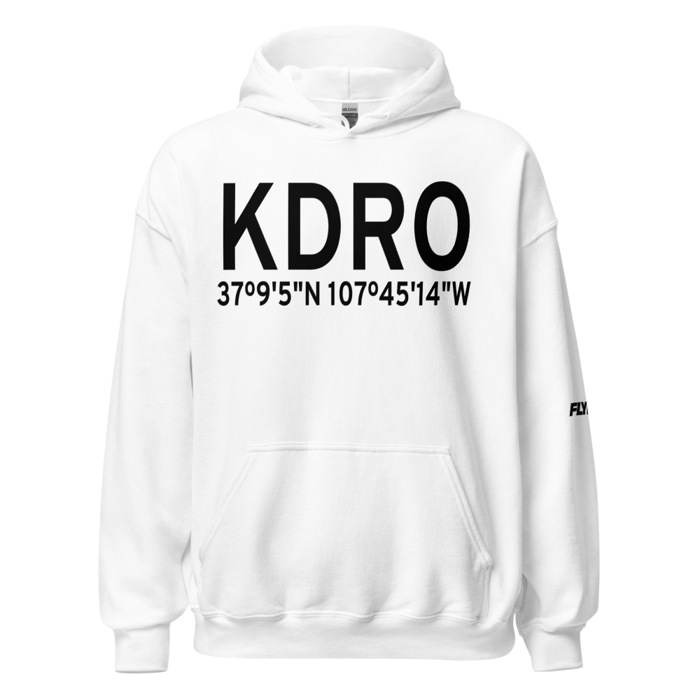 Durango La Plata County Airport (KDRO) ICAO Hoodie Sweatshirt 