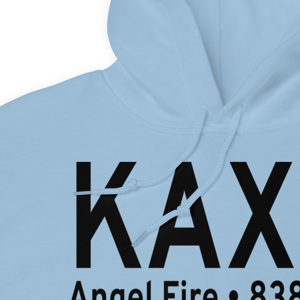 Angel Fire Airport (KAXX) ICAO Hoodie Sweatshirt 