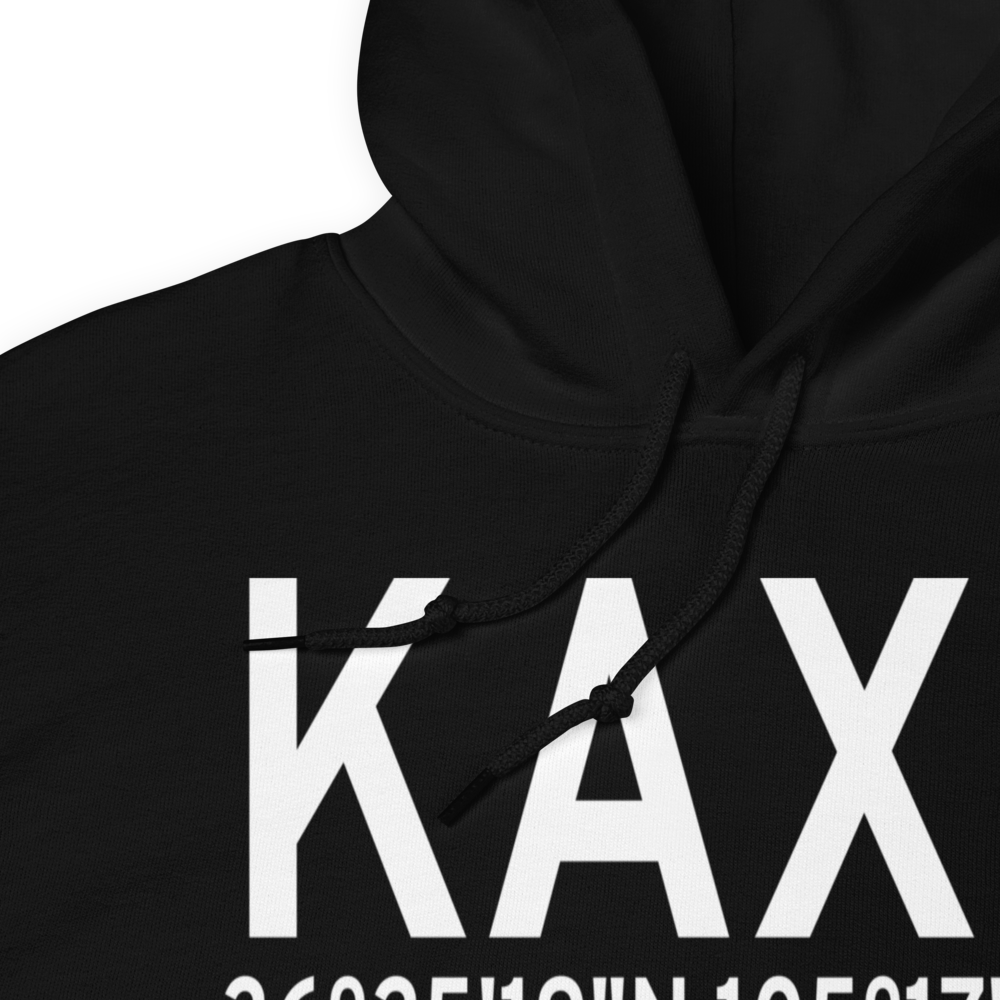 Angel Fire Airport (KAXX) ICAO Hoodie Sweatshirt 