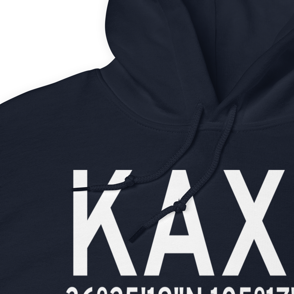 Angel Fire Airport (KAXX) ICAO Hoodie Sweatshirt 