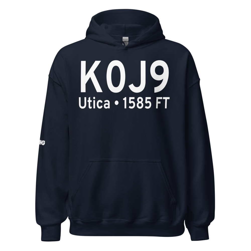Flying V Airport (K0J9) ICAO Hoodie Sweatshirt 